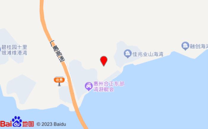 惠州斐耐度假海景酒店(合正东部湾店)位置图