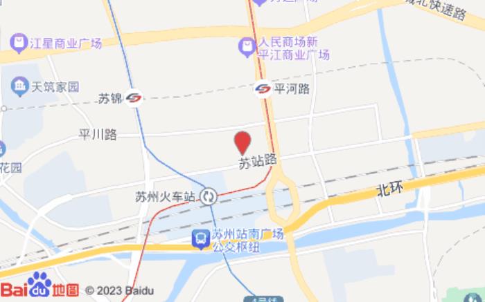 心悦时光青年旅舍(苏州火车站店)位置图