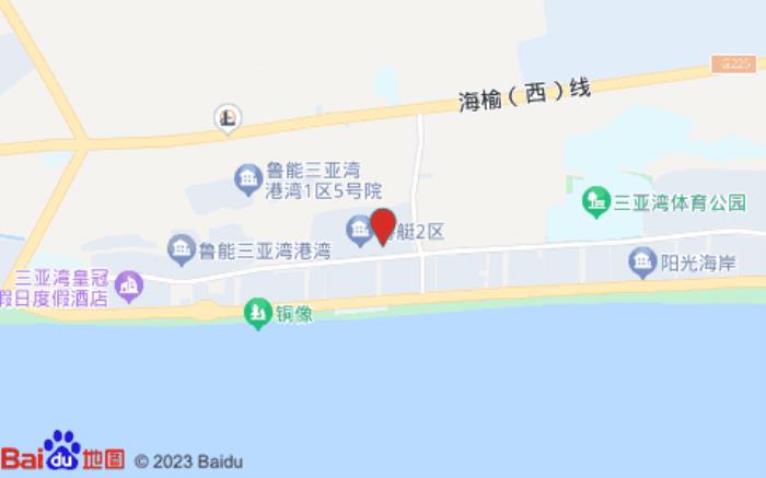 鲁能三亚湾·蔚蓝海景泳池别墅位置图