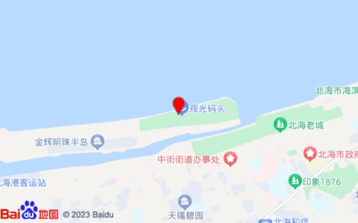 来北海坐坐外沙岛城旅艺栈位置图