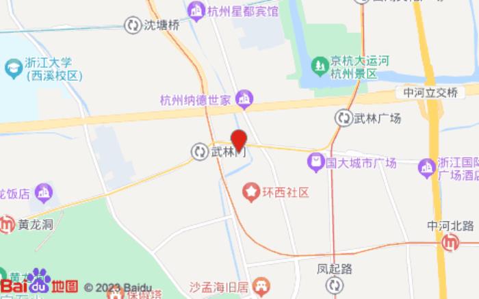 杭州武林国际城市营地(武林门地铁站店)位置图