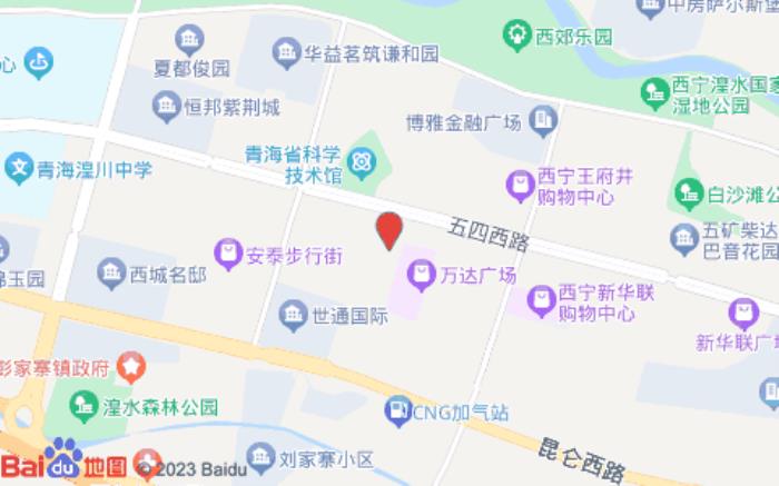 西宁康柏惺主题酒店位置图