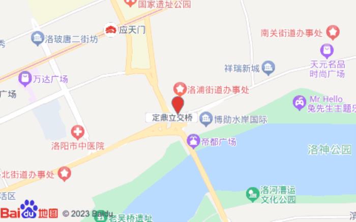 海景温泉酒店(应天门店)位置图
