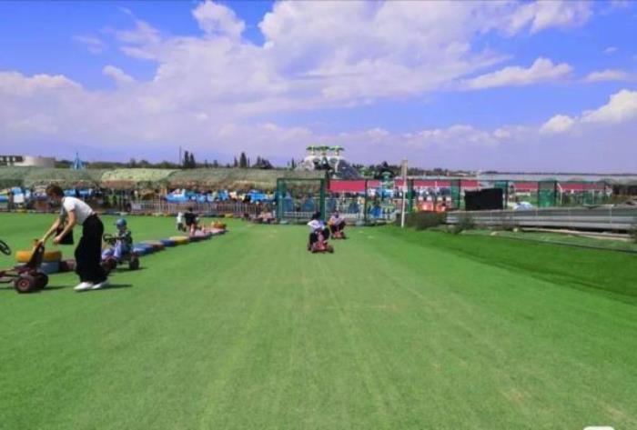 银川阅海滑草场 银川阅海滑草场