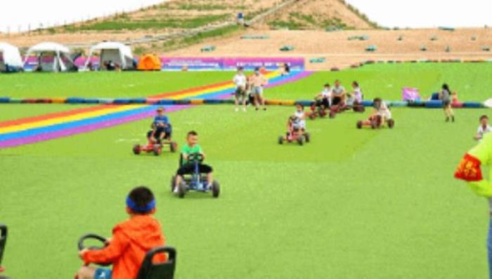 银川阅海滑草场 银川阅海滑草场